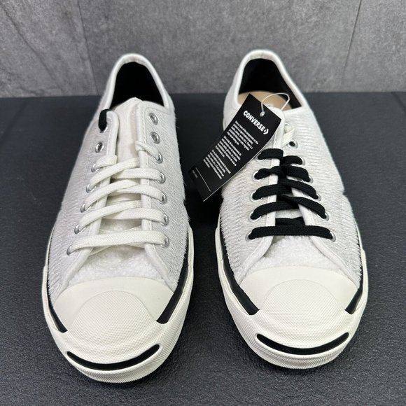 Converse x Clot Jack Purcell Low Ox Panda Size 8.5 Mens White Black Shoes - Picture 5 of 14
